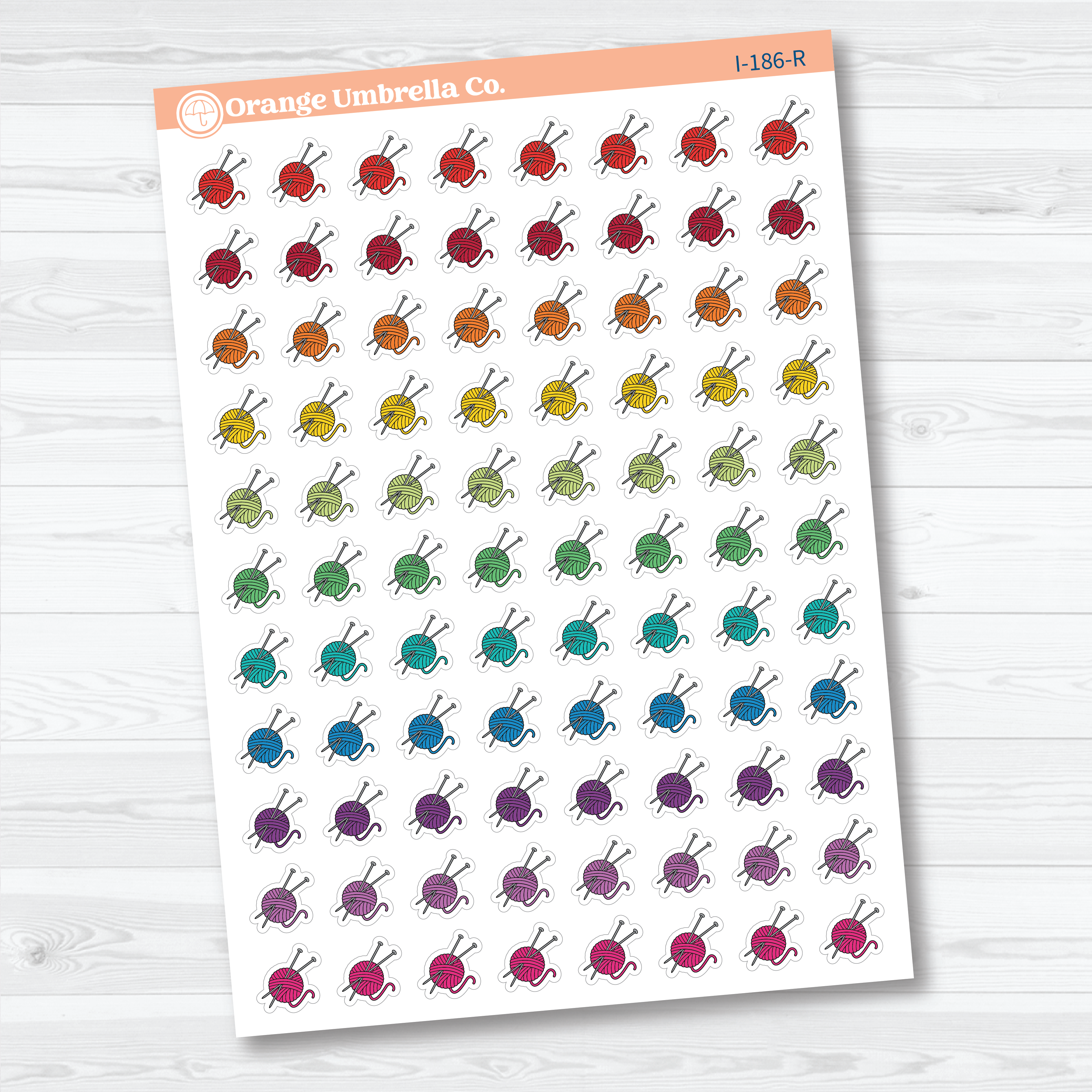 Knitting Icon Labels | Planner Stickers | I-186