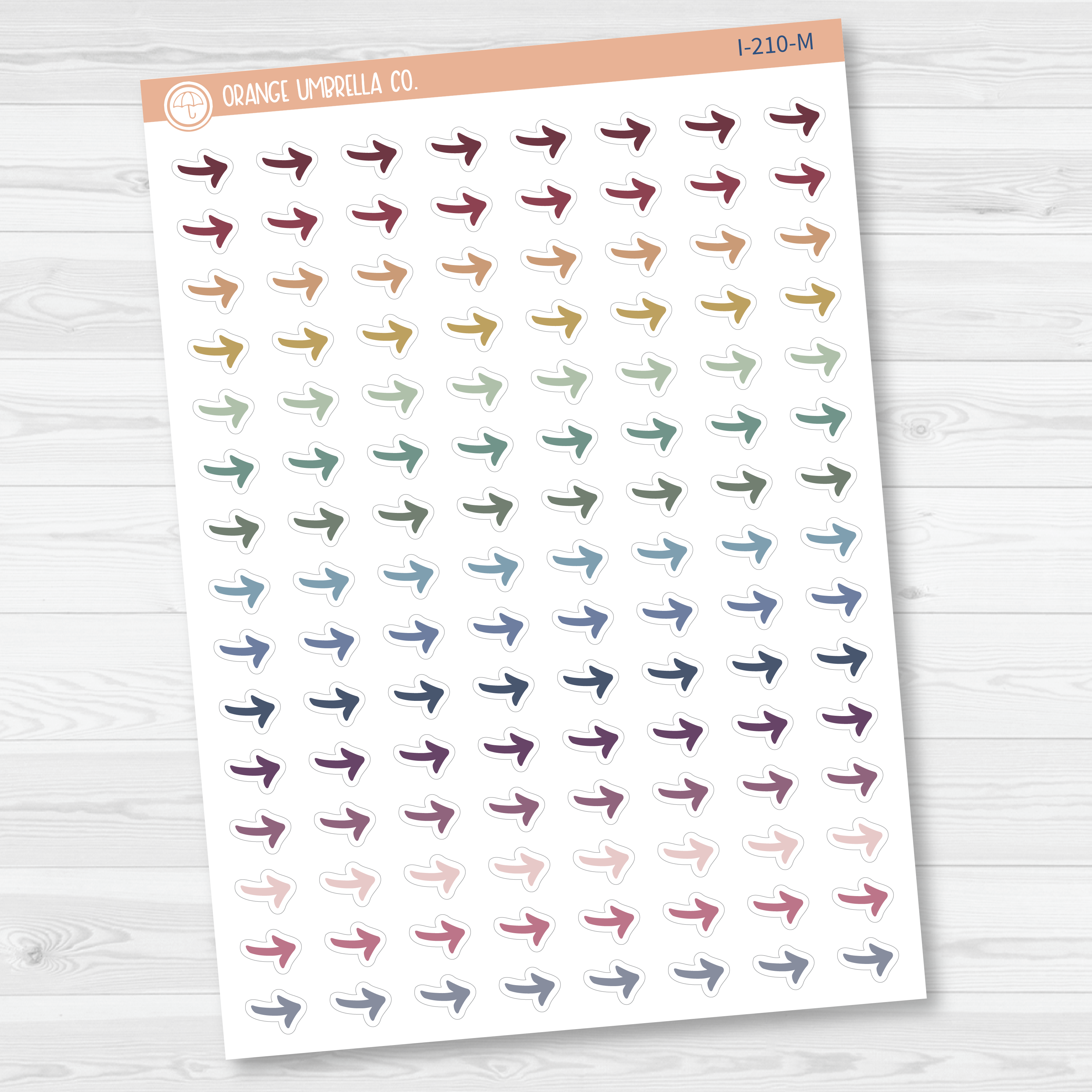 Arrow Icon Planner Stickers | Migrate Tasks Arrows | I-210