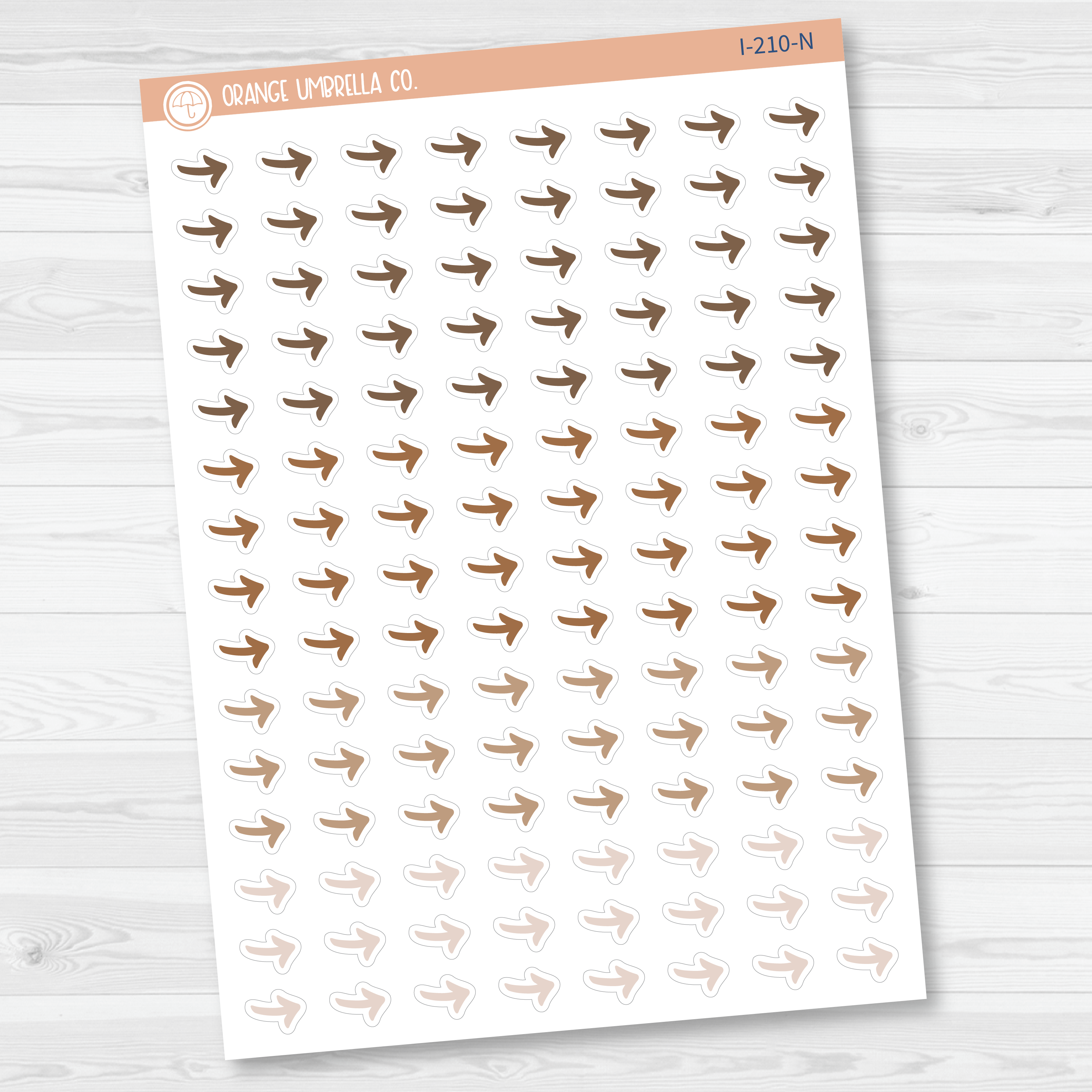 Arrow Icon Planner Stickers | Migrate Tasks Arrows | I-210