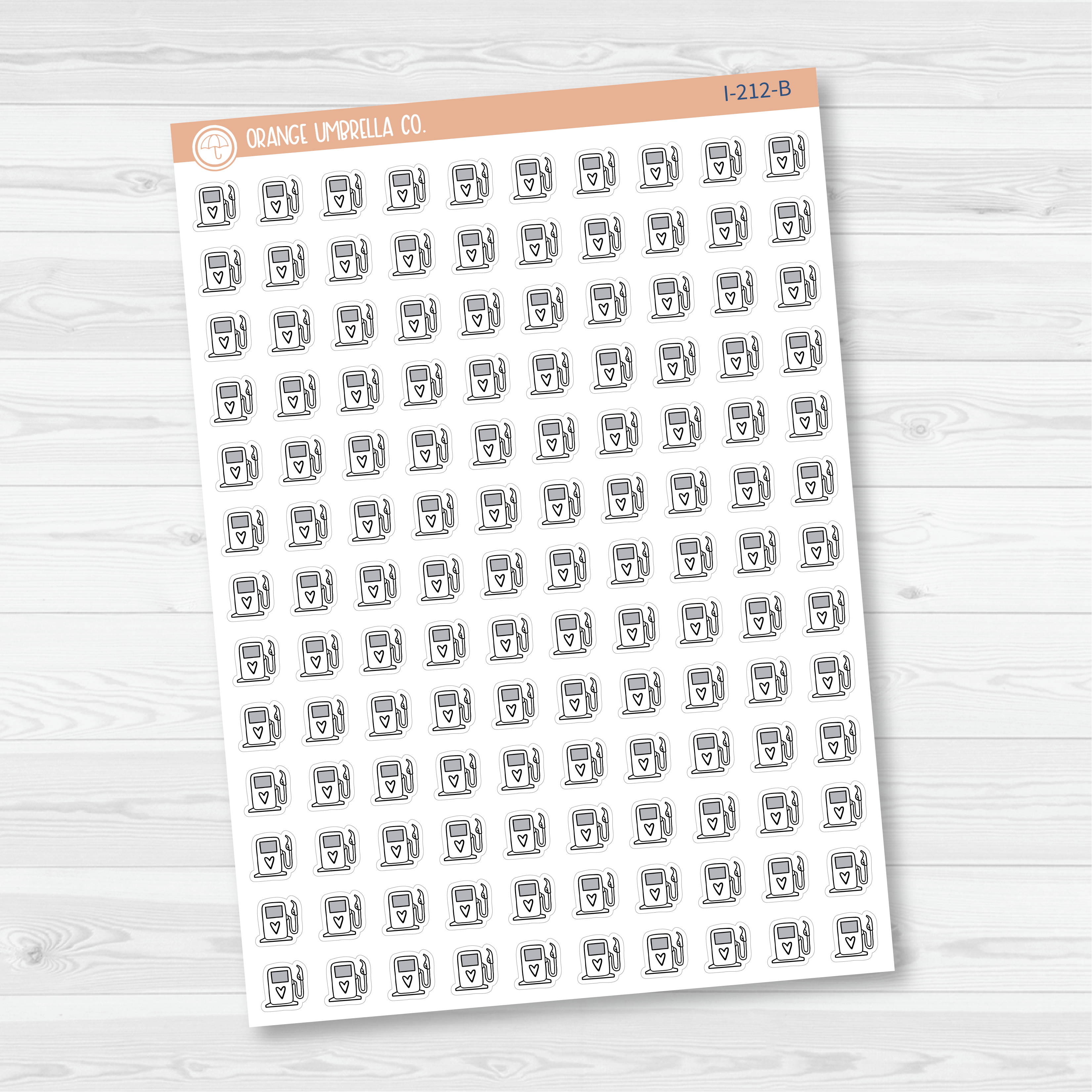 Fuel Up Icon Planner Stickers | I-212