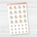 Spazz Cat Yoga Workout Icon Planner Stickers | I-218