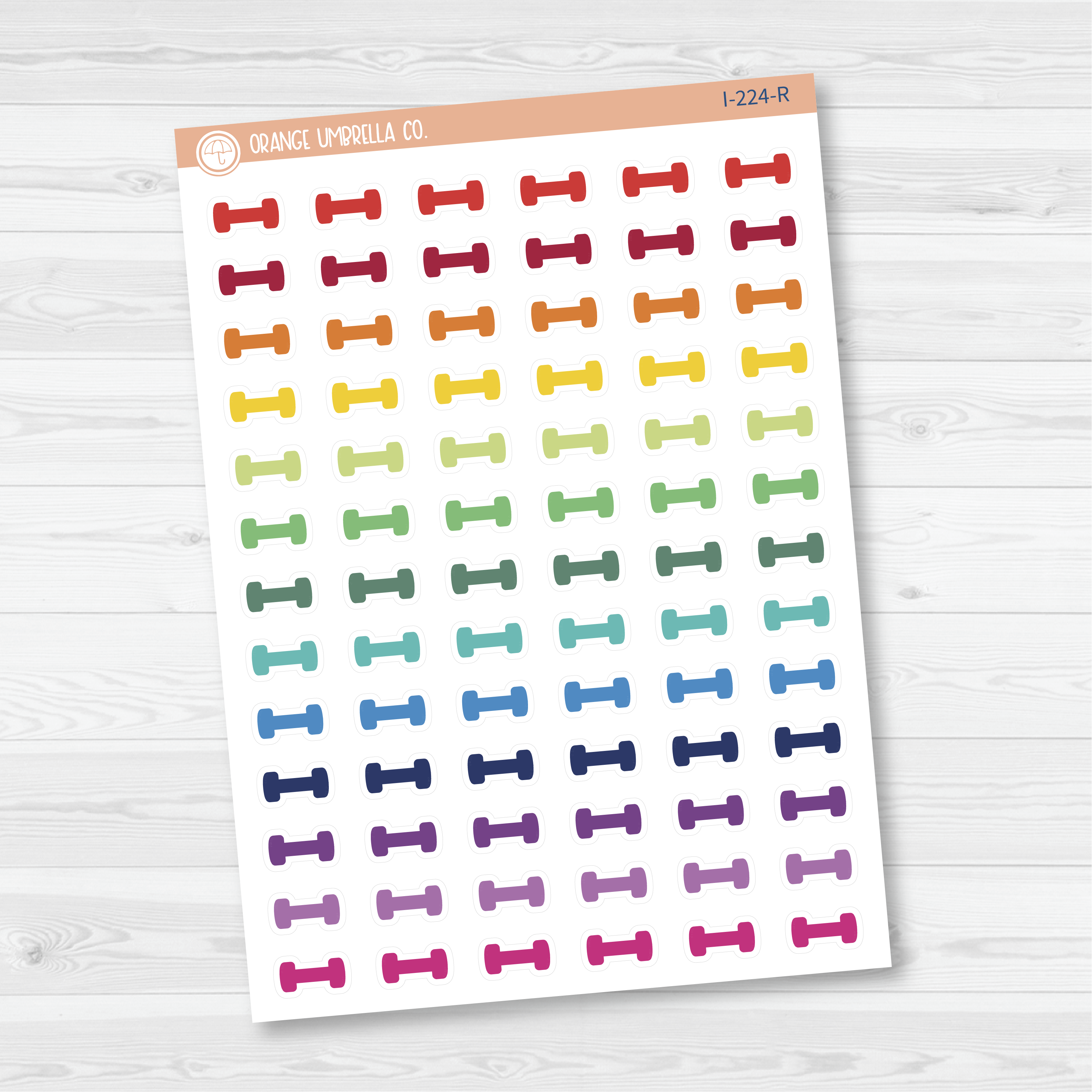 Dumbbells Icon Planner Stickers | I-224