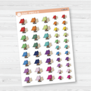 Spazz Cat Tent Camping Icon Planner Stickers | I-390