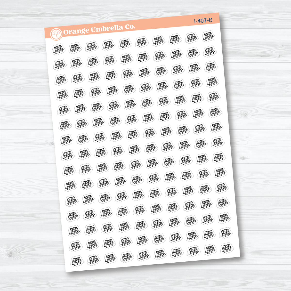 Micro Calendar Icons | Appointment & Schedule Planner Stickers | I-407