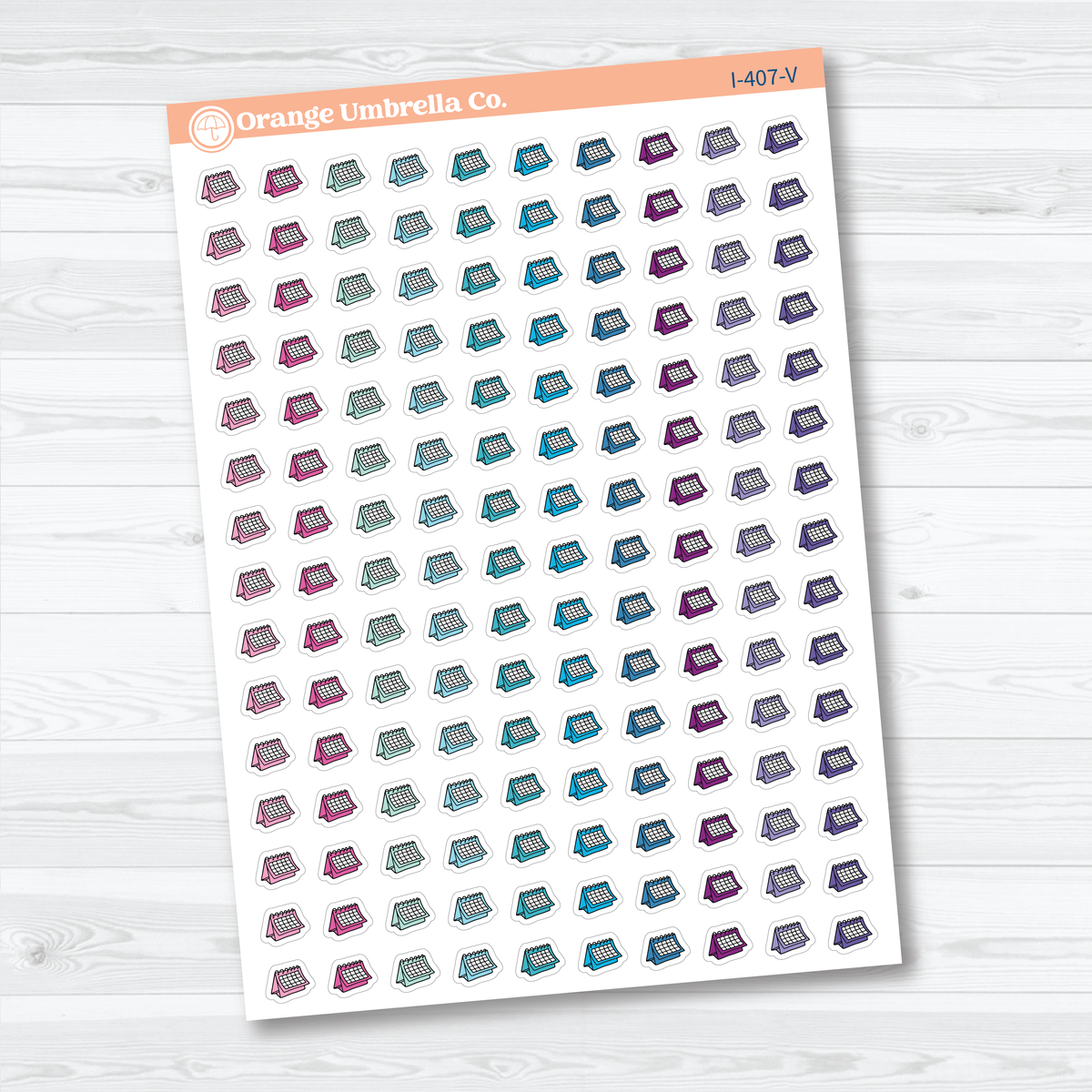 Micro Calendar Icons | Appointment & Schedule Planner Stickers | I-407