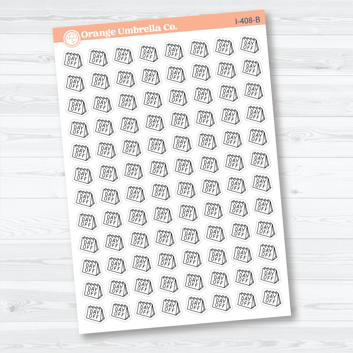 Micro Day Off Icons | Work Schedule Planner Stickers | I-408