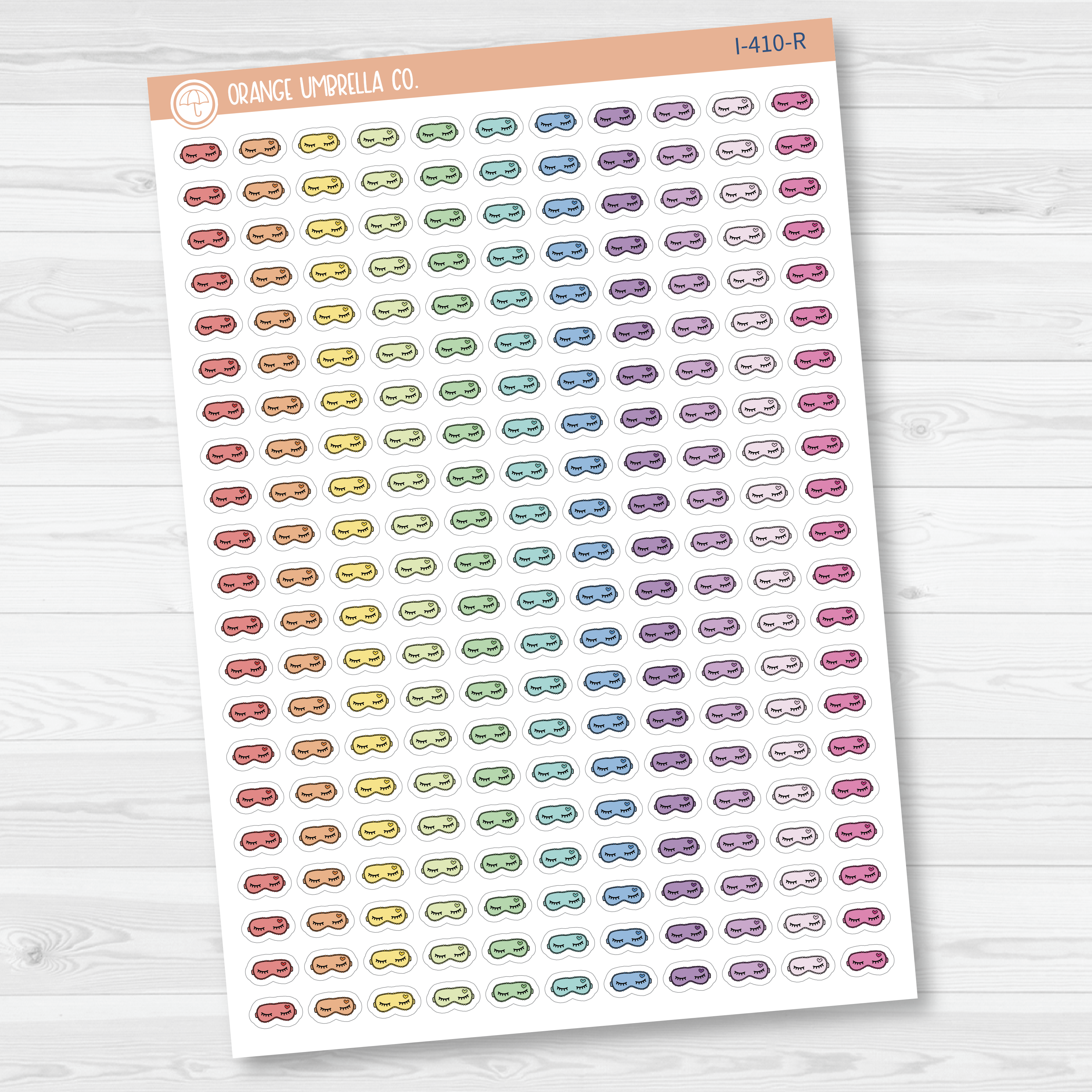 Sleep Mask Icon Planner Stickers | I-410