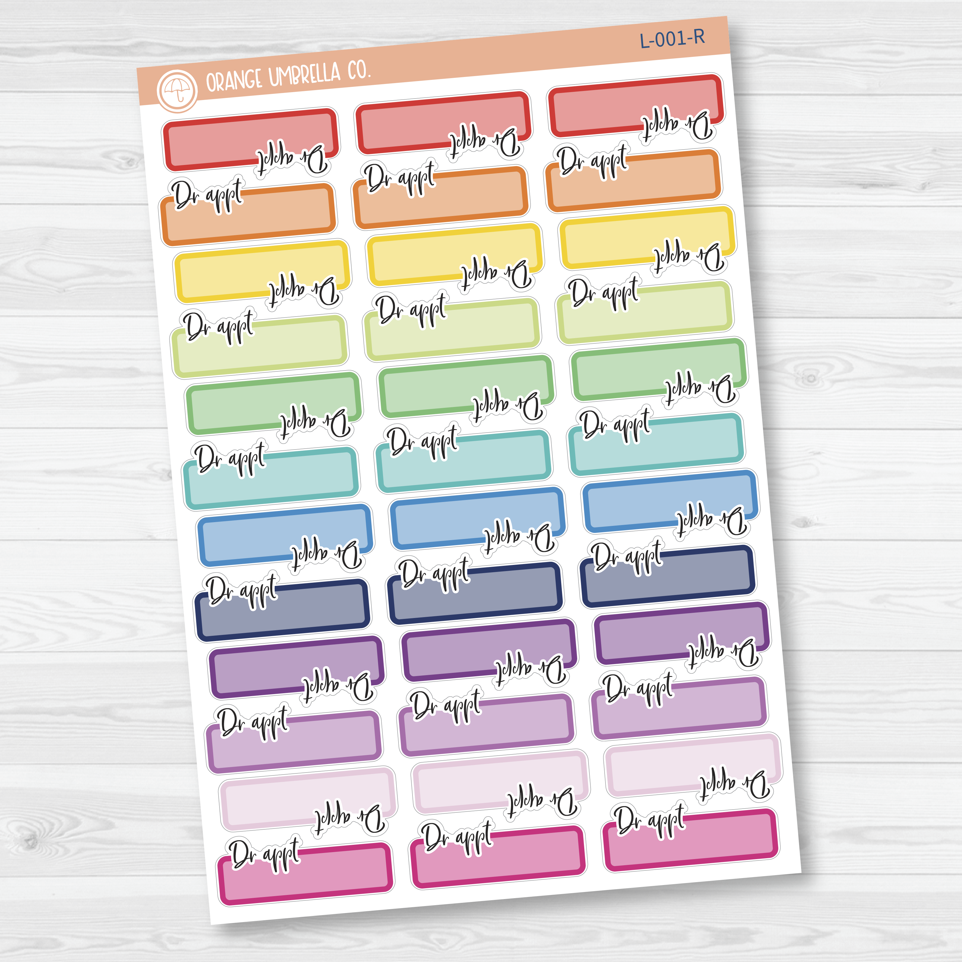 Dr. Appointment Planner Stickers | L-001