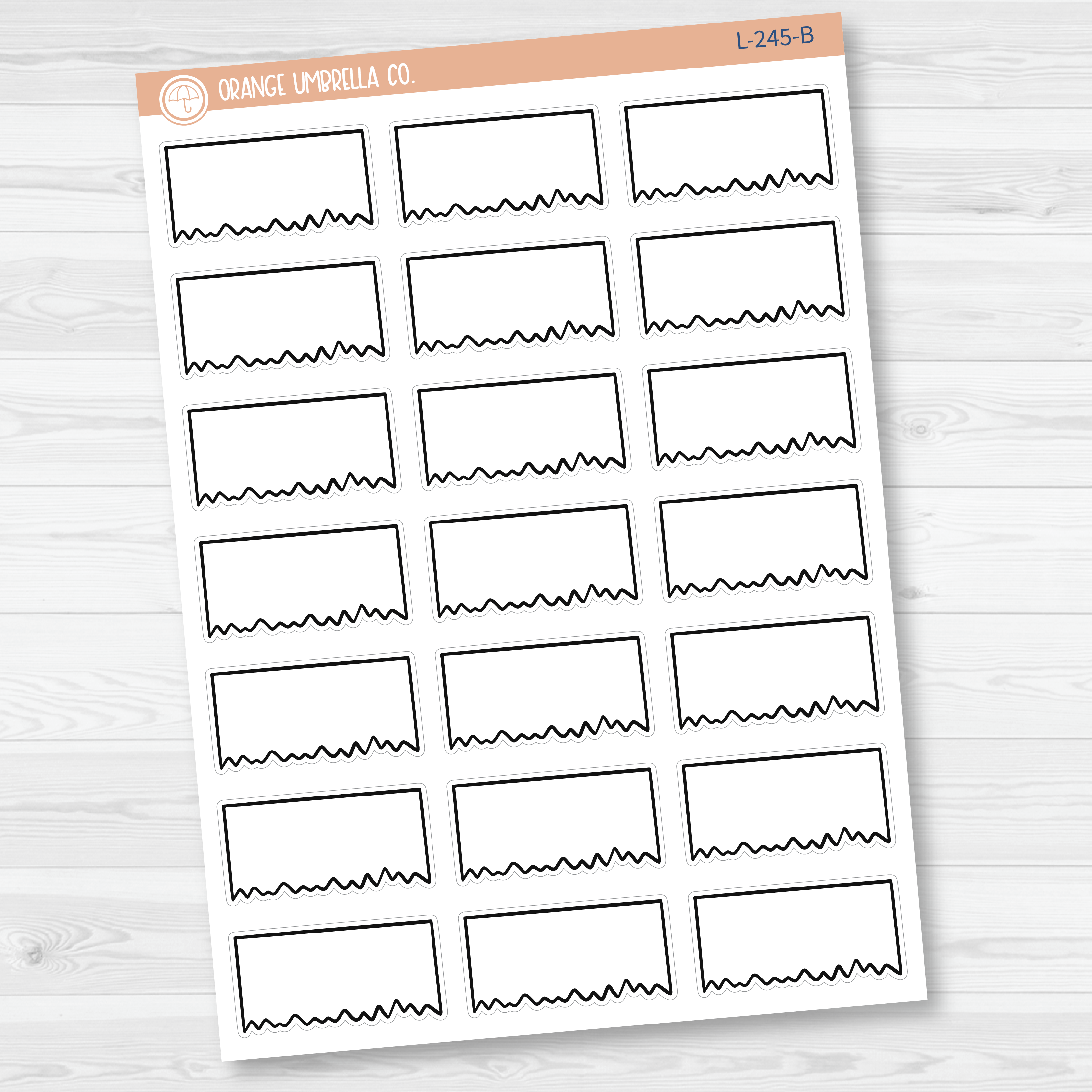 Ripped Sticky Note Appointment Planner Stickers - 1/3 Box | L-245