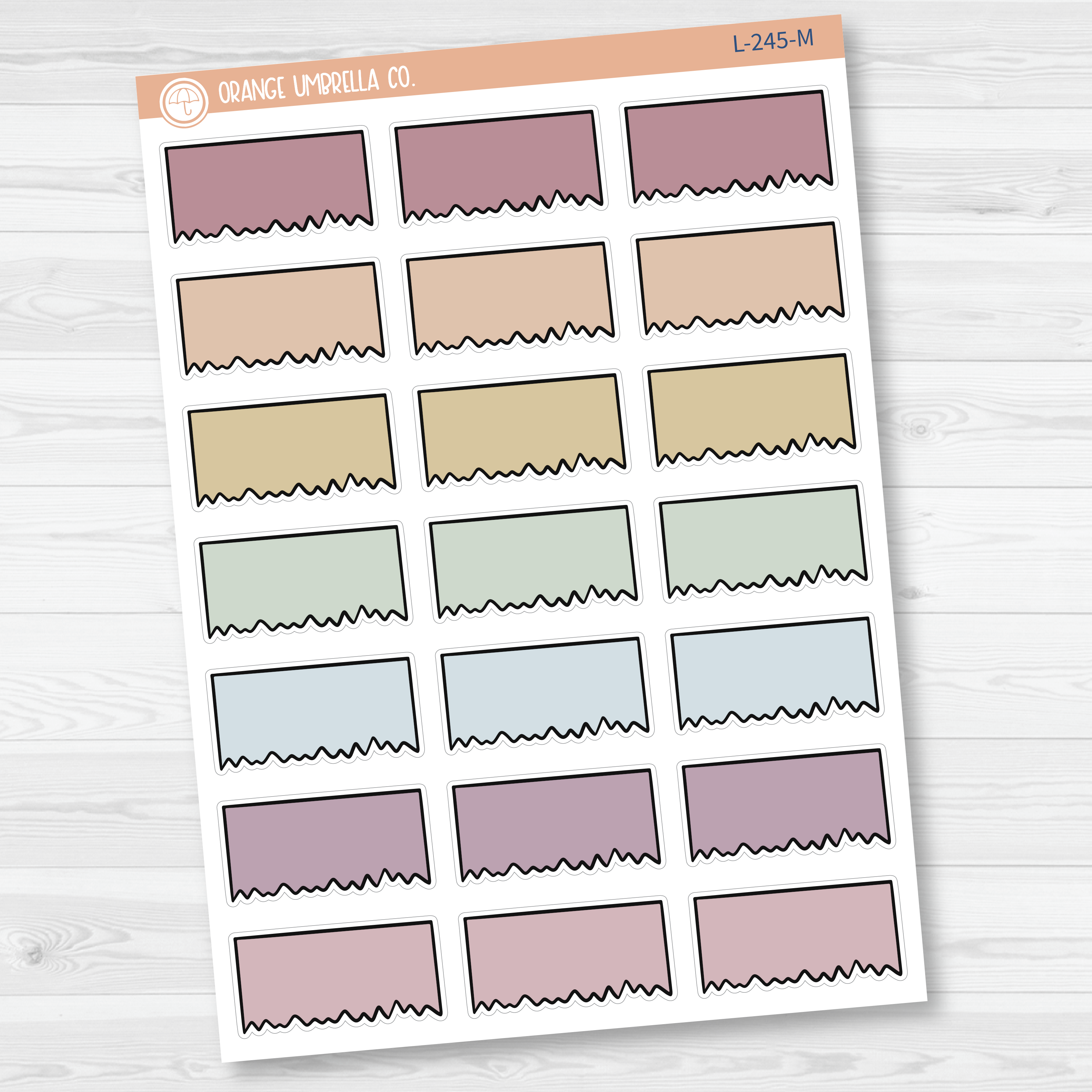 Ripped Sticky Note Appointment Planner Stickers - 1/3 Box | L-245