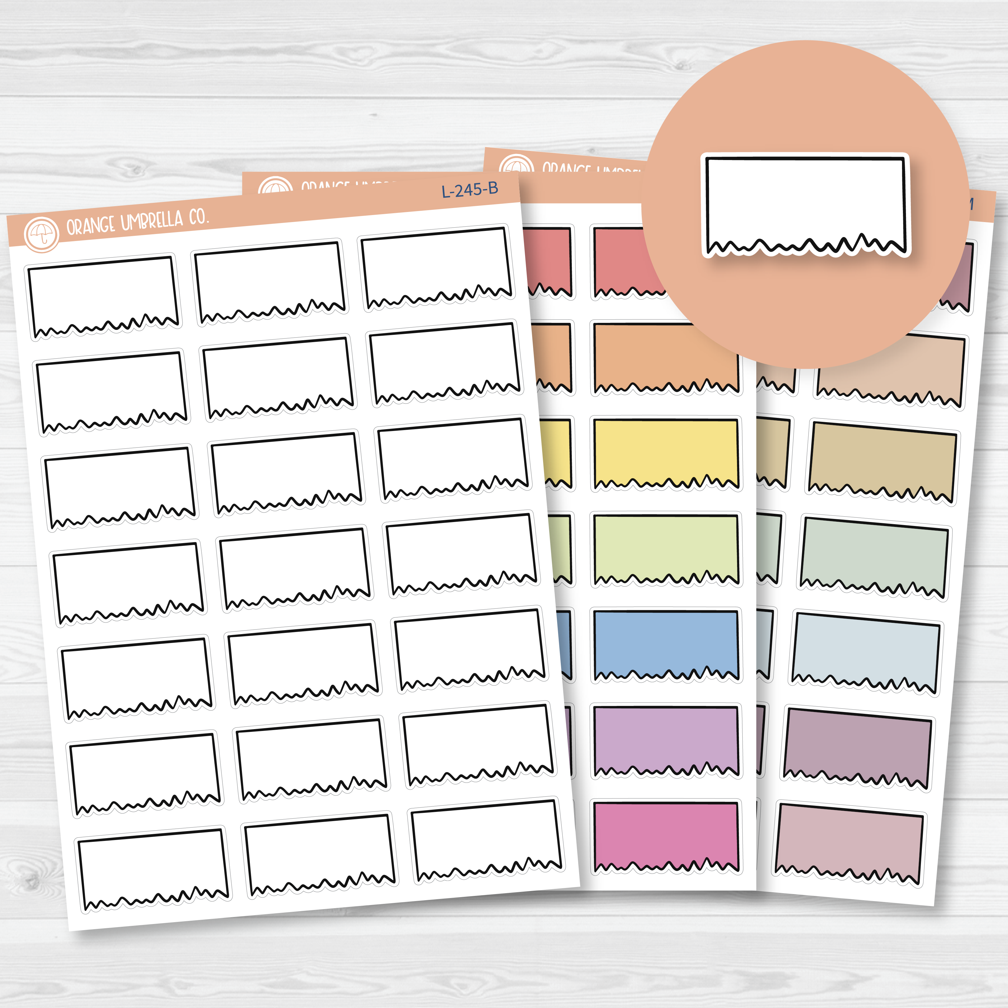 Ripped Sticky Note Appointment Planner Stickers - 1/3 Box | L-245