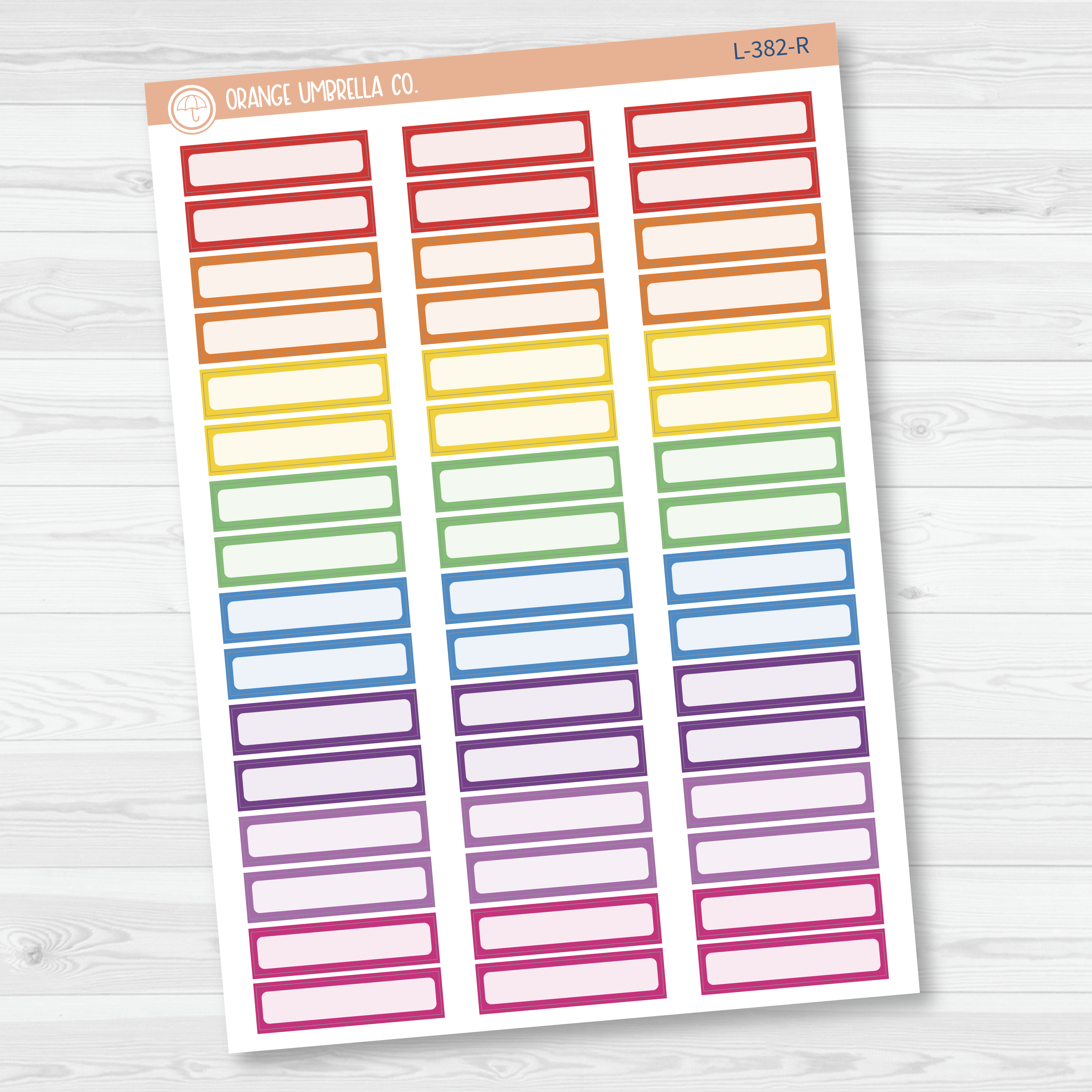 Hobonichi Cousin Skinny Labels Planner Stickers | L-382