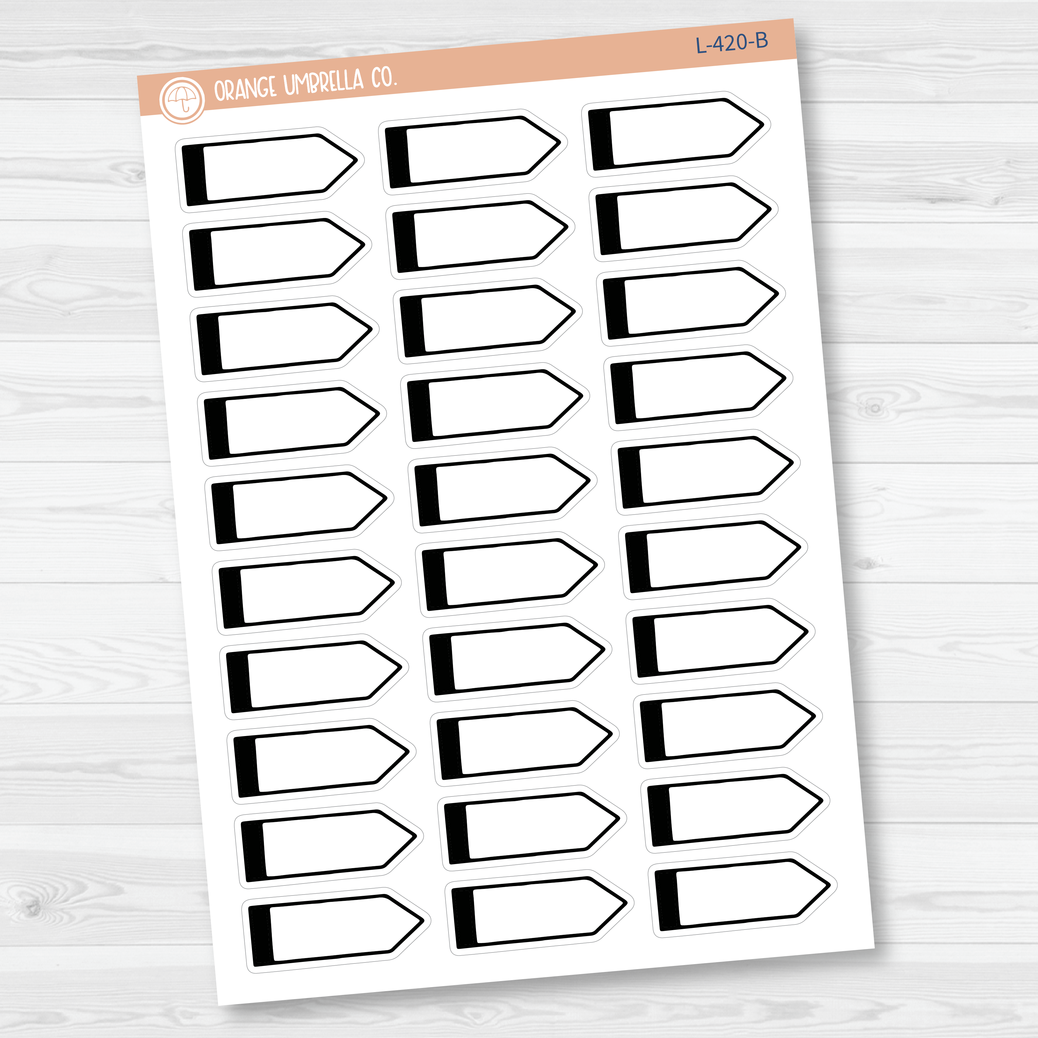 Pointer Flag Planner Stickers | L-420