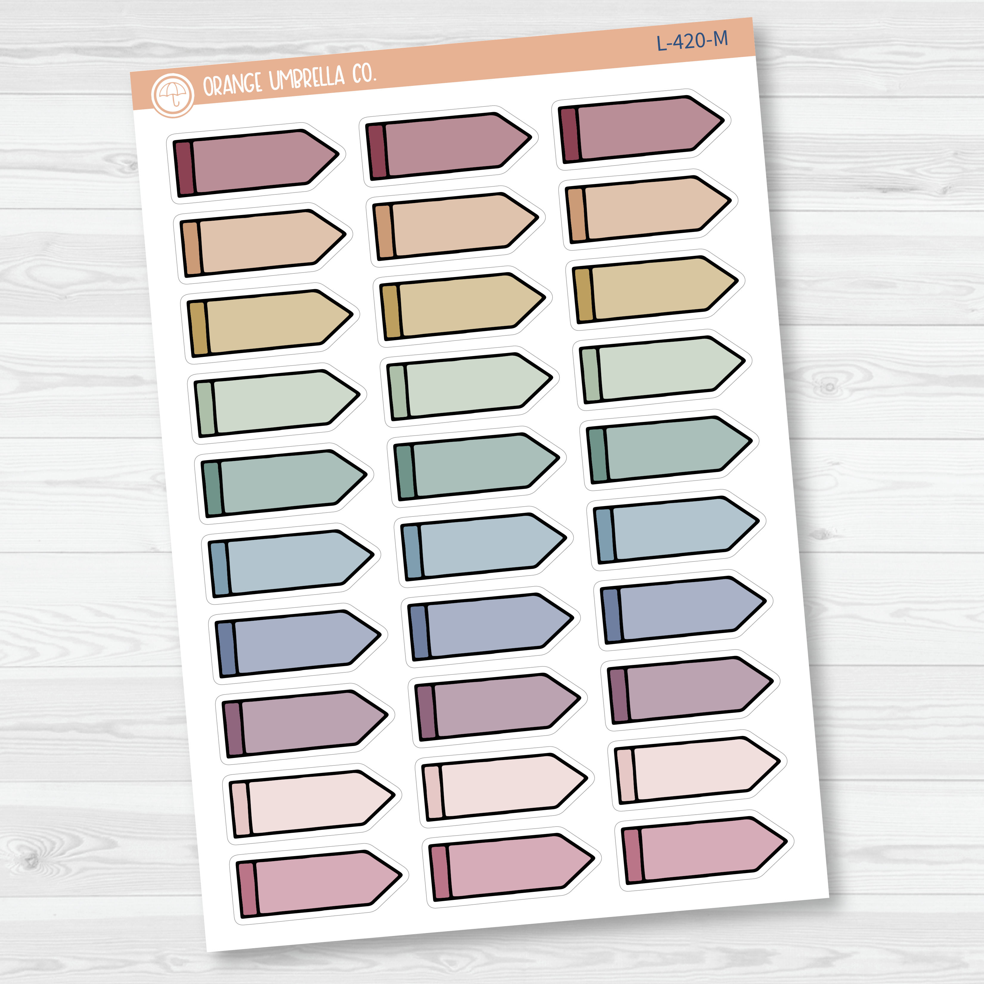 Pointer Flag Planner Stickers | L-420