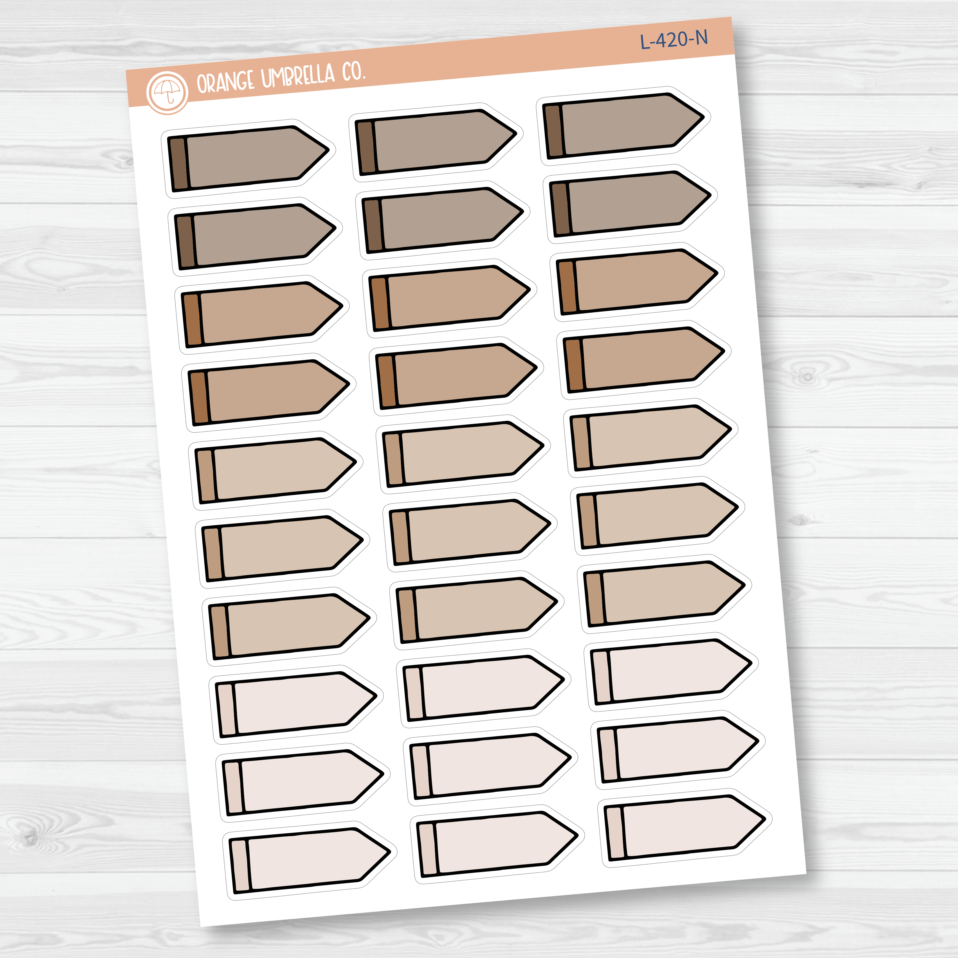Pointer Flag Planner Stickers | L-420