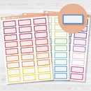Hobonichi One Third Box Basic Planner Stickers | Brights | L-442-L-443-L-444