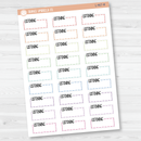 Listening Hobonichi Cousin Stitched Quarter Box Planner Stickers | L-467