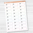 Call; To Call Hobonichi Cousin Stitched Quarter Box Planner Stickers | L-472