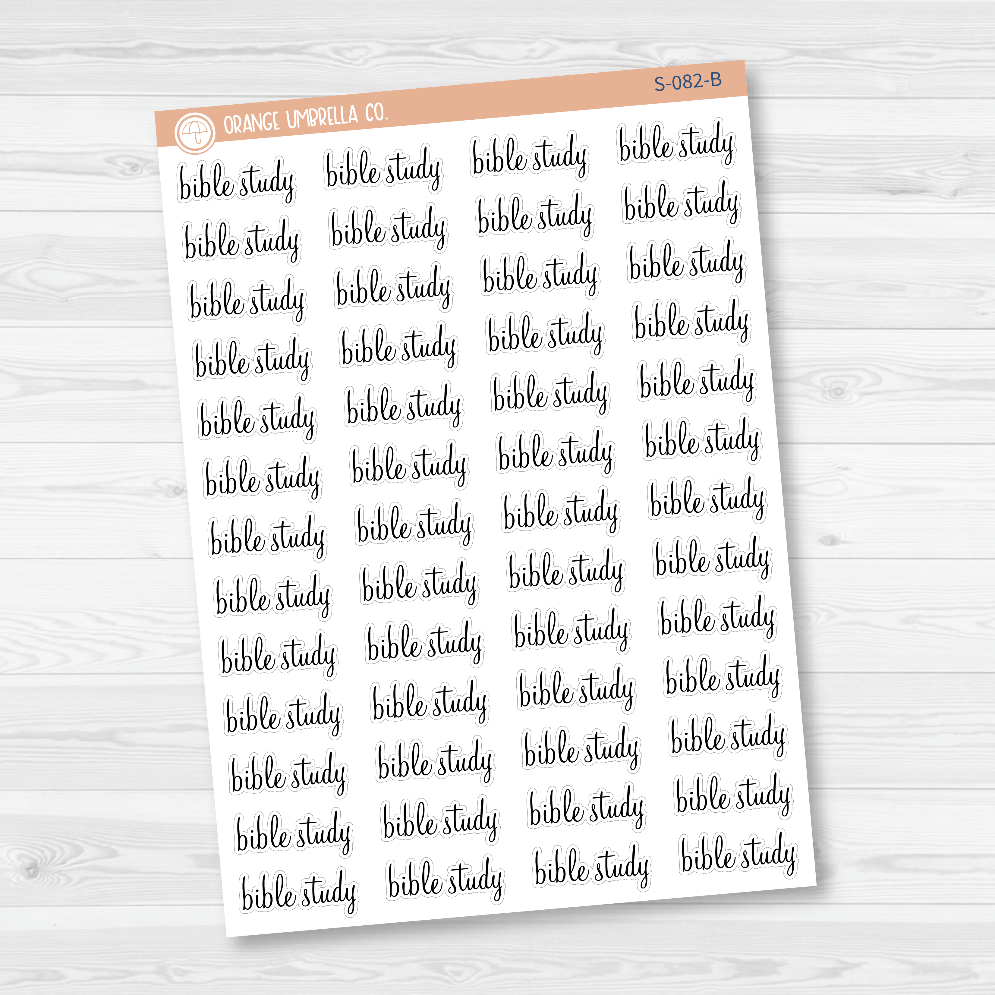 Bible Study Script Planner Stickers | F4 | S-082