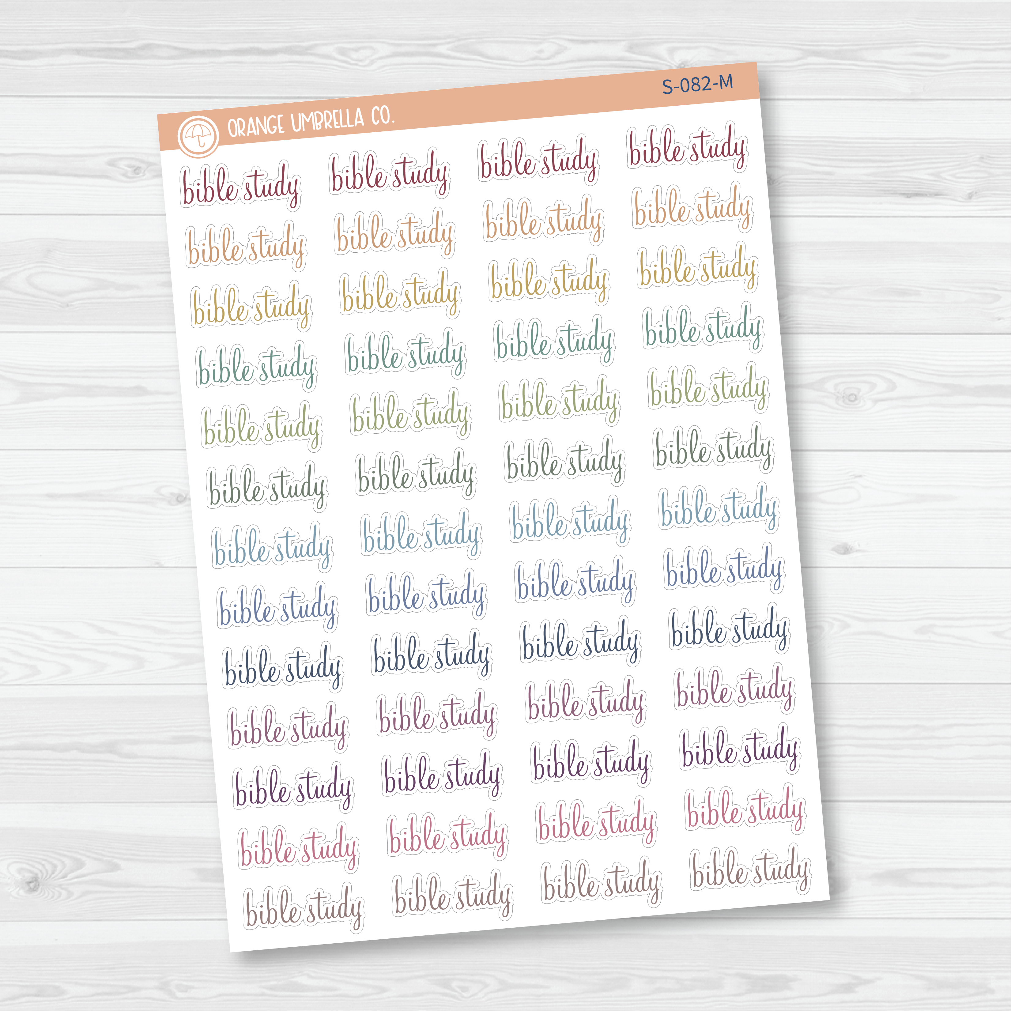 Bible Study Script Planner Stickers | F4 | S-082