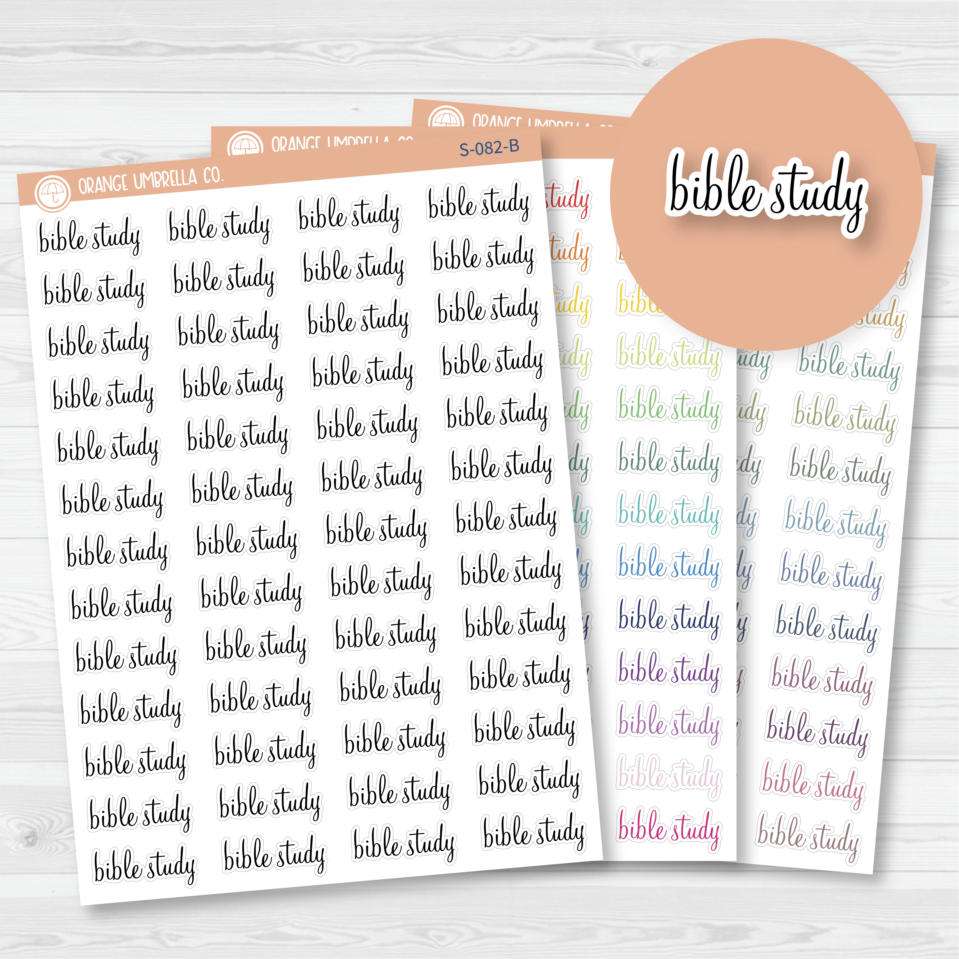 Bible Study Script Planner Stickers | F4 | S-082