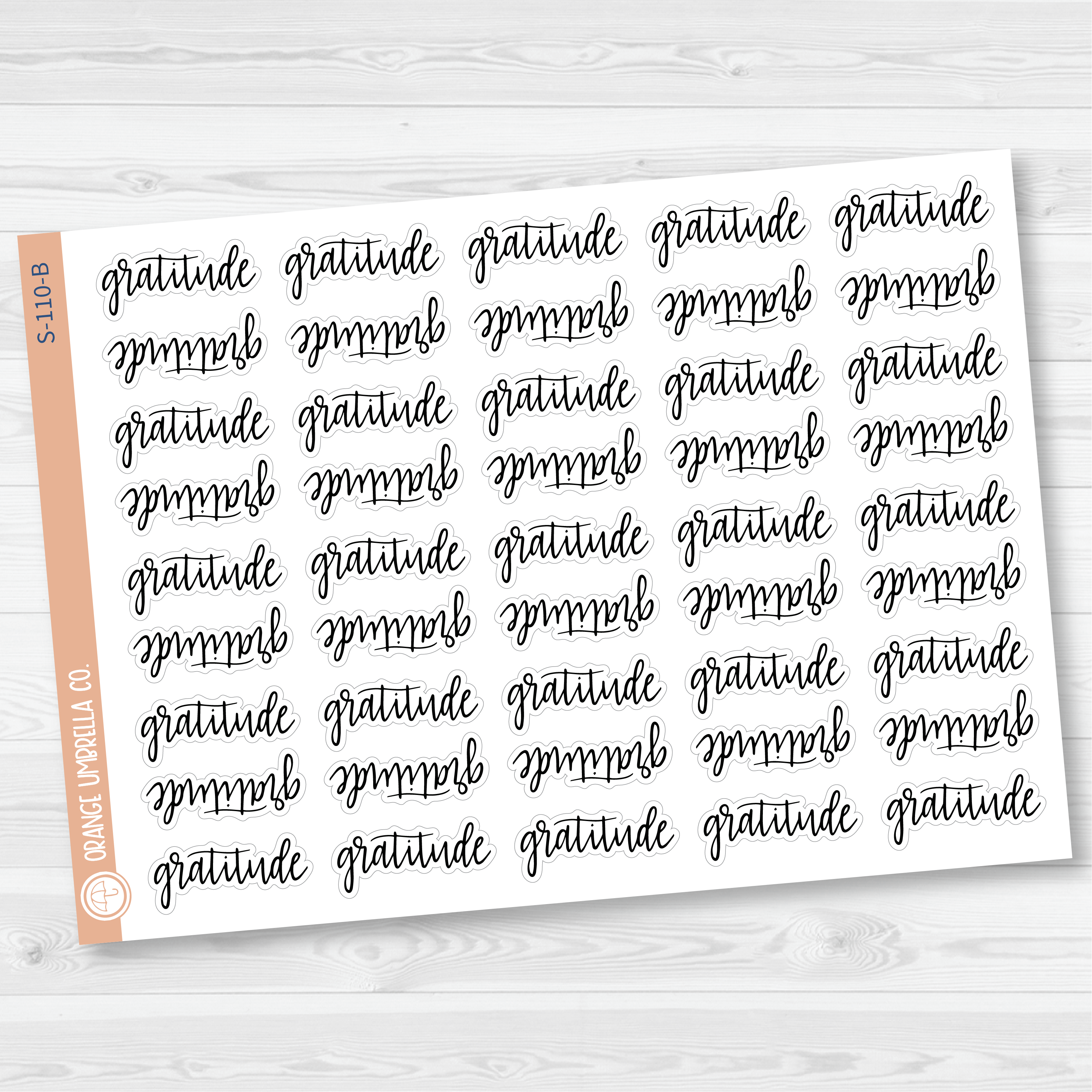 Gratitude Script Planner Stickers | F7 | S-110