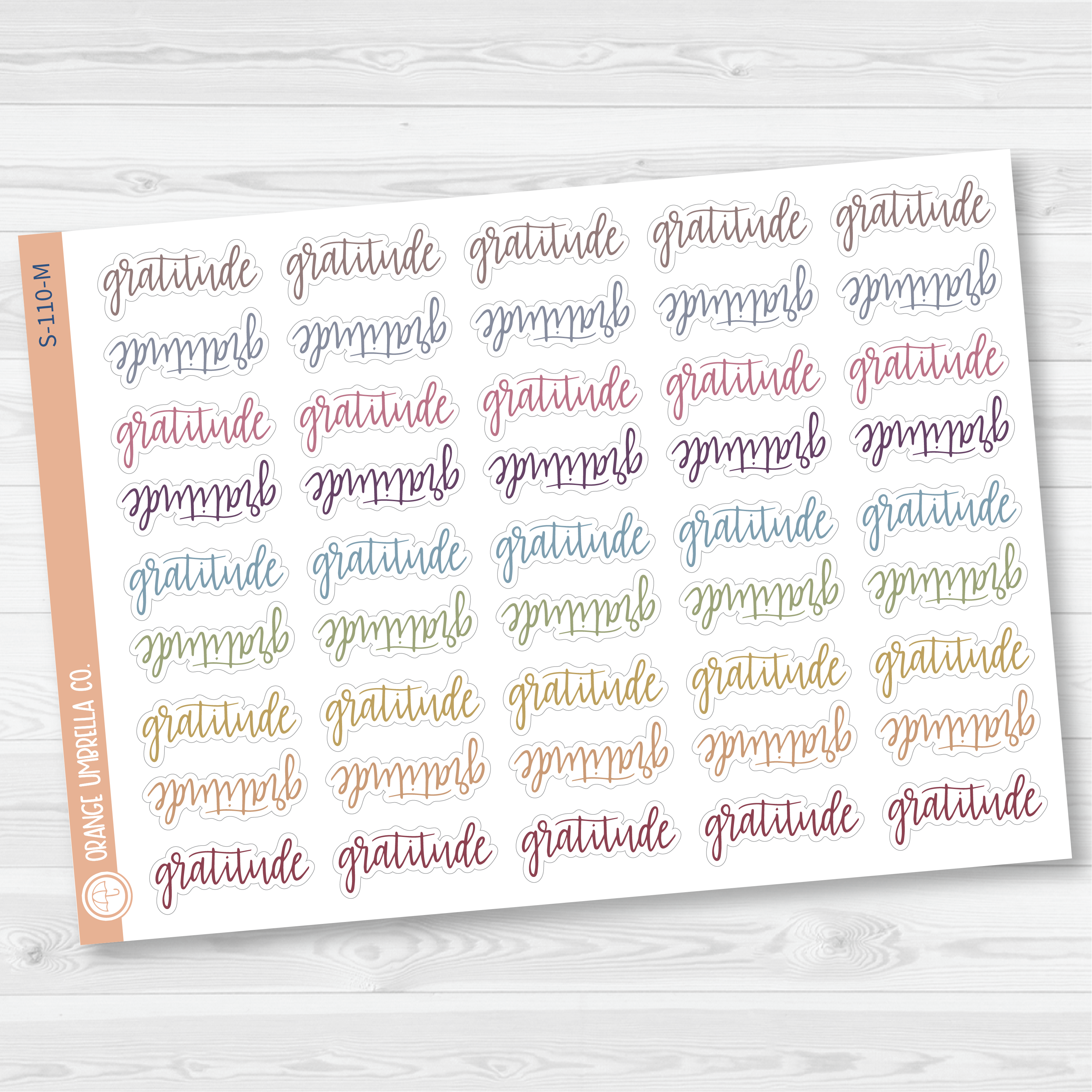 Gratitude Script Planner Stickers | F7 | S-110