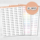 Dr. Appt Jen Plans Script Planner Stickers | FJP | S-194