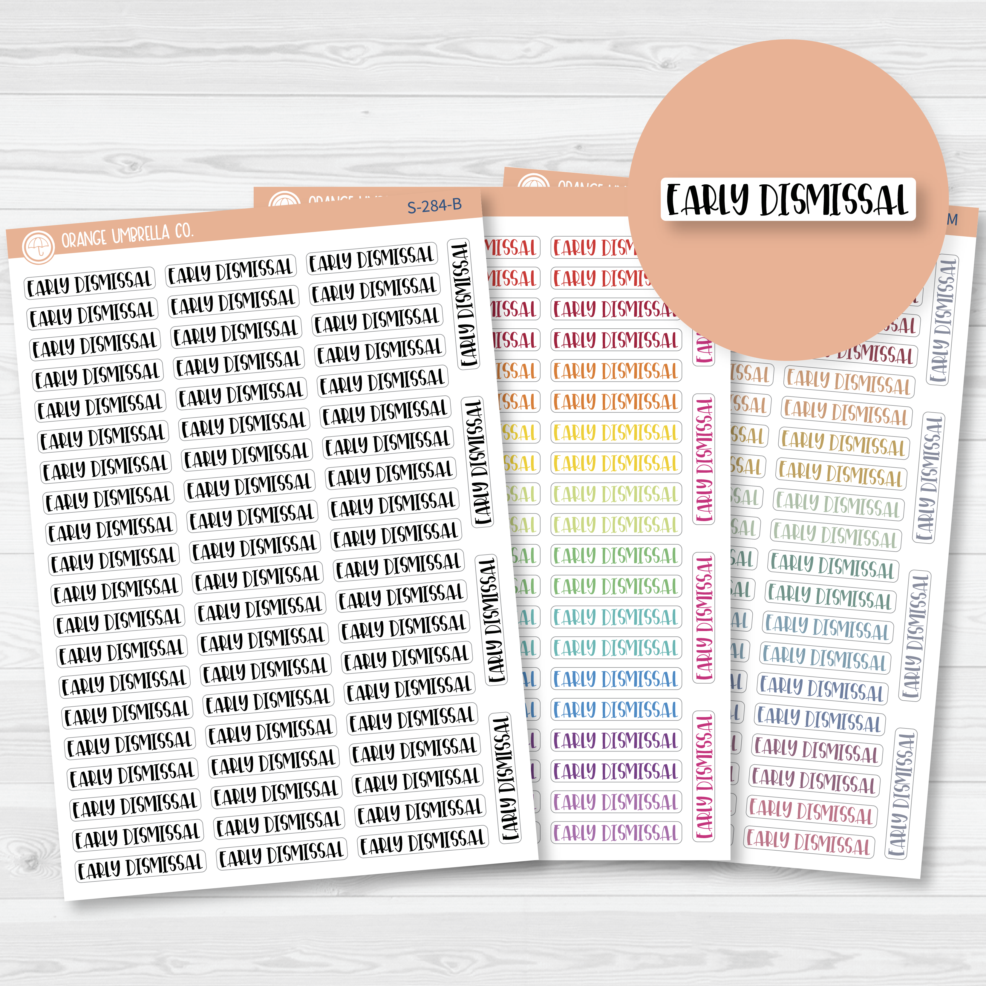 Early Dismissal School Script Planner Stickers | F1 | S-284