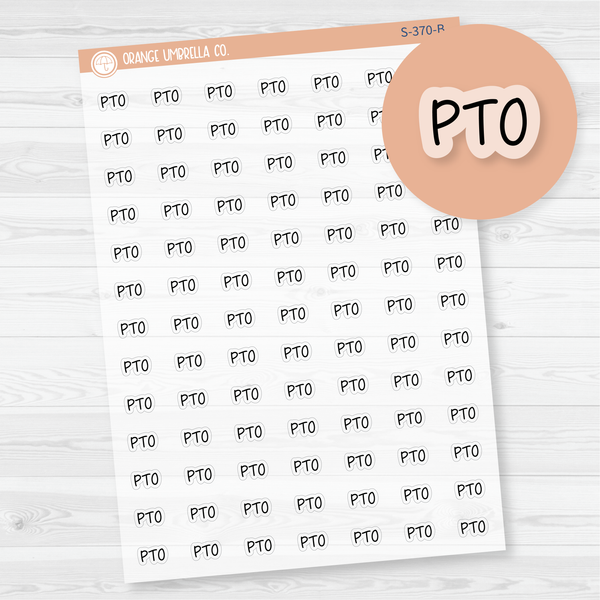 PTO Jen Plans Script Planner Stickers | FJP Clear Matte | S-370-BCM