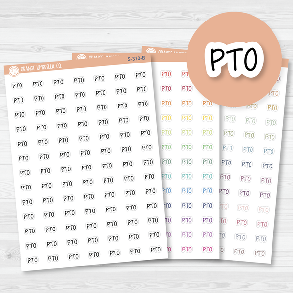 PTO Jen Plans Script Planner Stickers | FJP | S-370