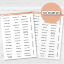 US Holidays - Mini Script Planner Stickers | F3 | S-408