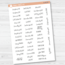US Holidays - Mini Script Planner Stickers | FC12 | S-453