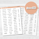 US Holidays - Mini Script Planner Stickers | FC12 | S-453