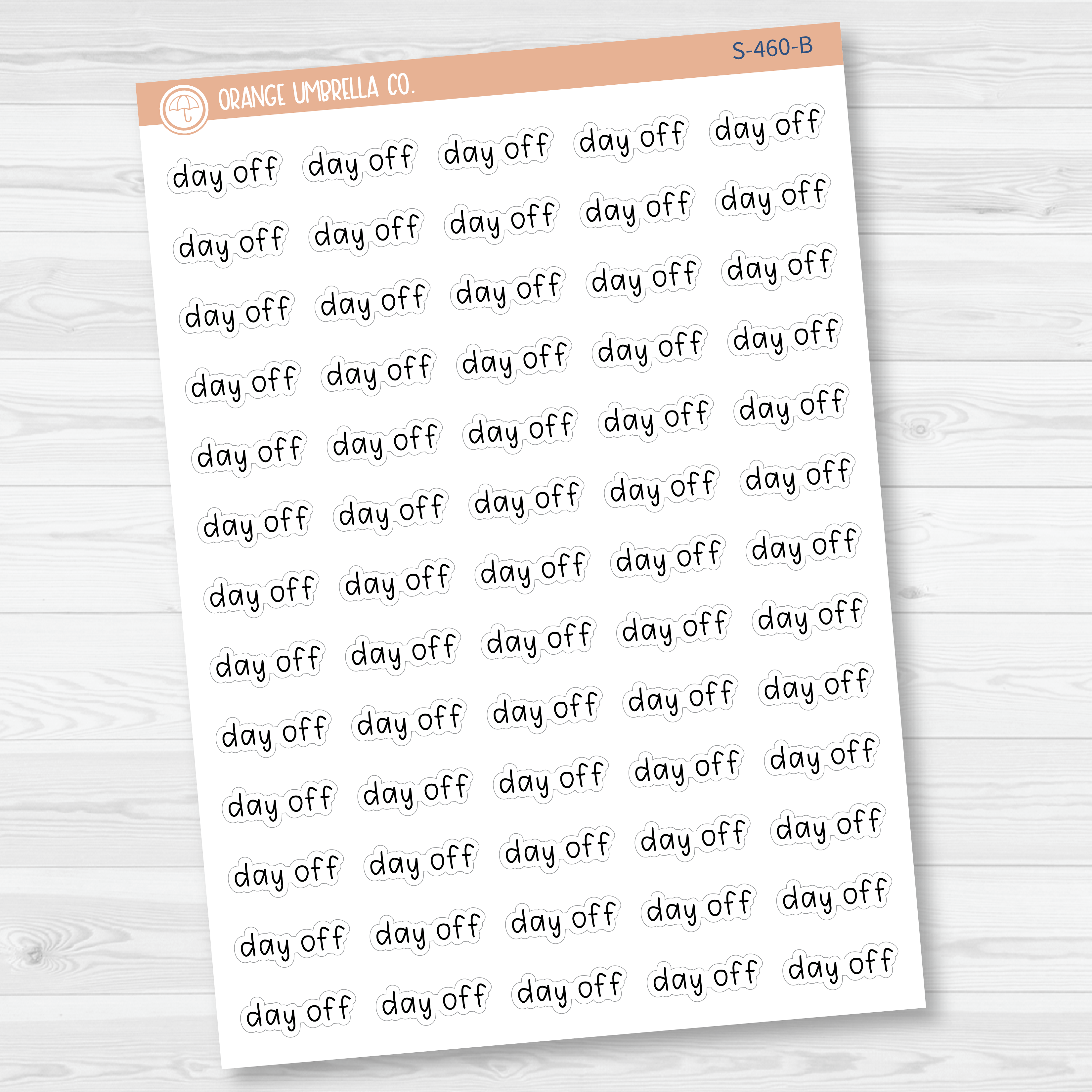 Day Off Julie's Plans Script Planner Stickers | JF | S-460