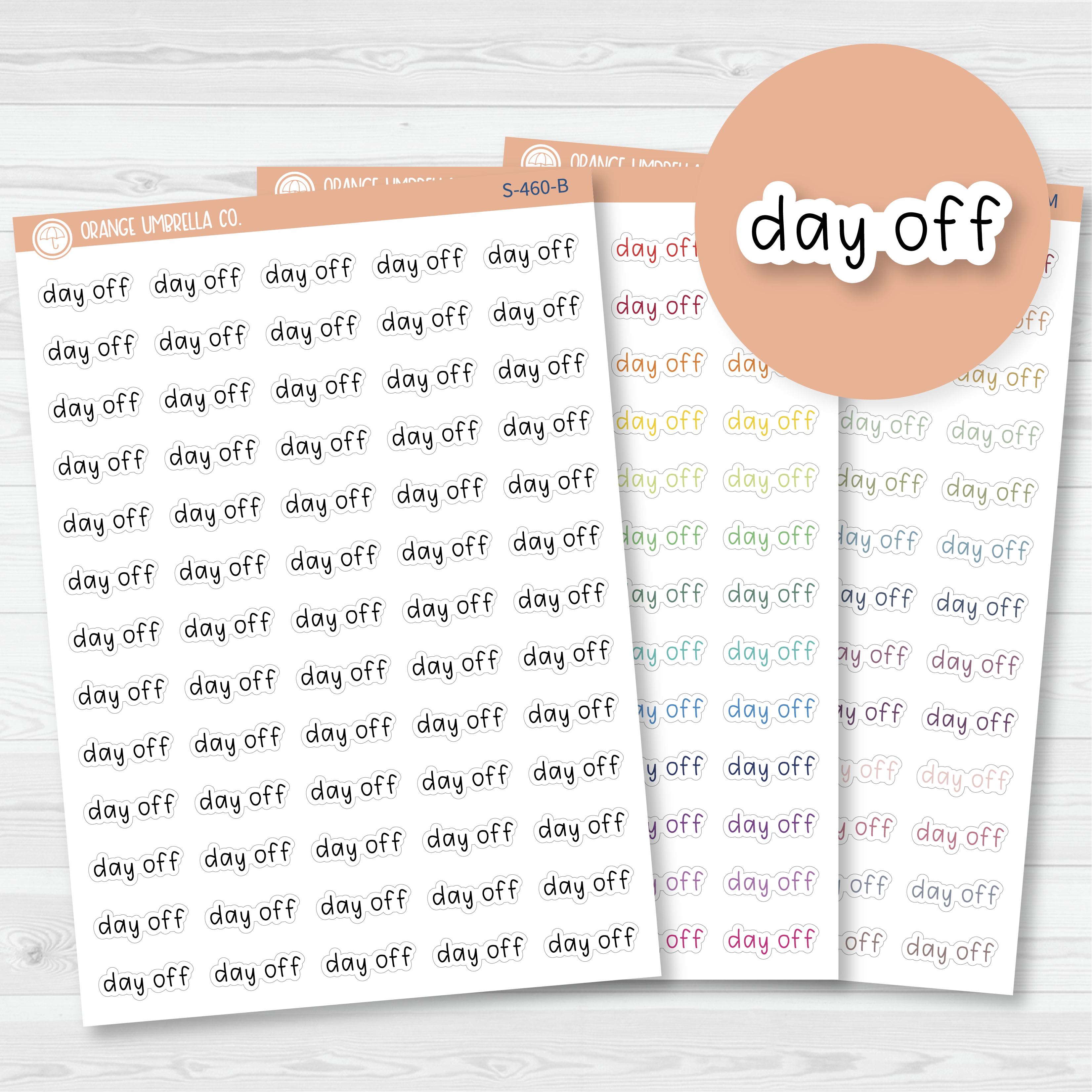 Day Off Julie's Plans Script Planner Stickers | JF | S-460