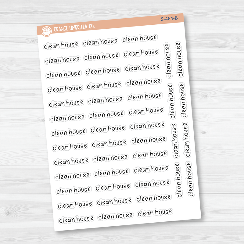 CLEARANCE | Clean House Julie's Plans Script Planner Stickers | JF | S-464