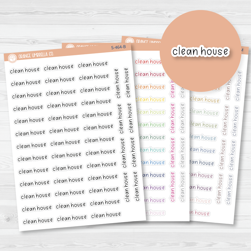 CLEARANCE | Clean House Julie's Plans Script Planner Stickers | JF | S-464