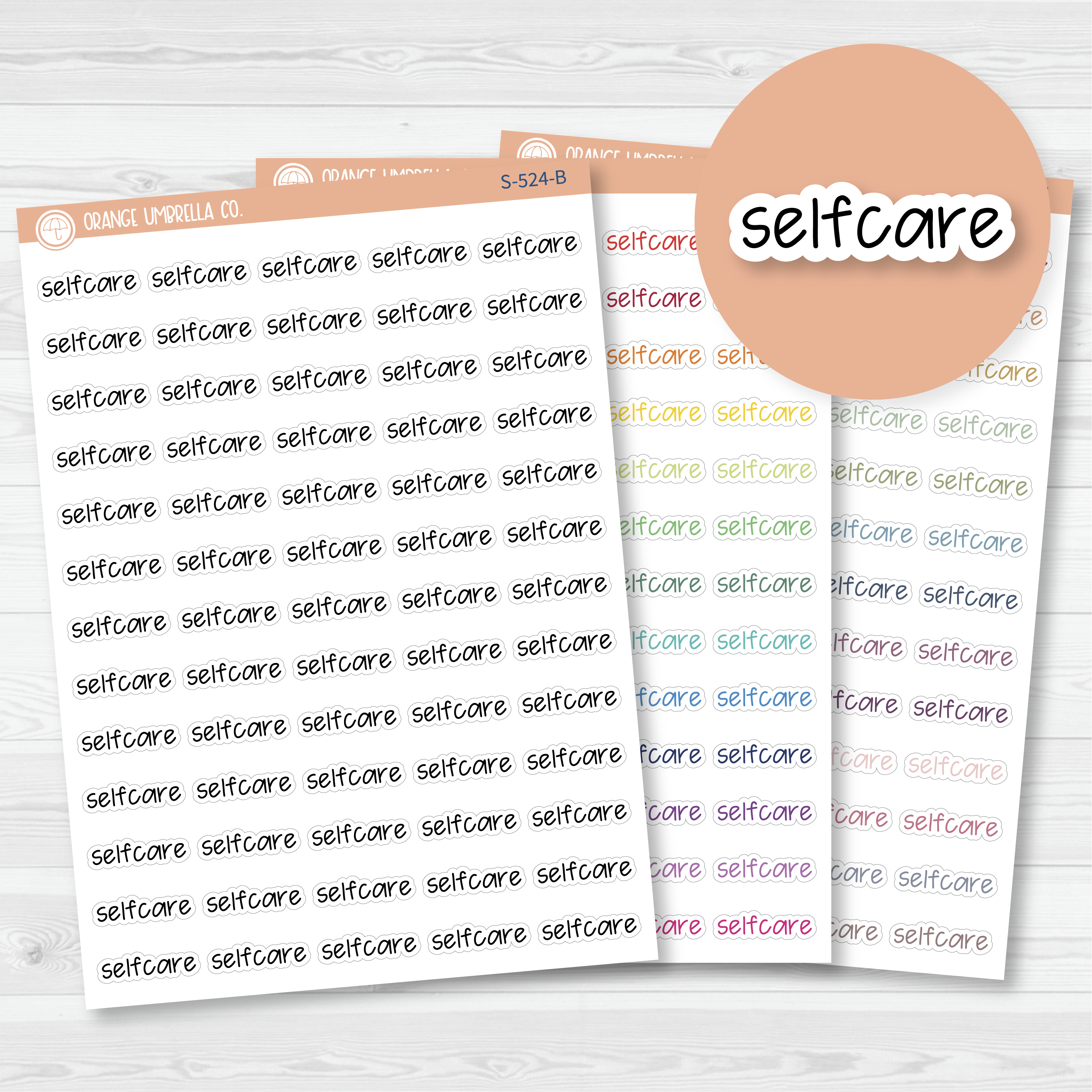 Selfcare Jen Plans Script Planner Stickers | FJP | S-524
