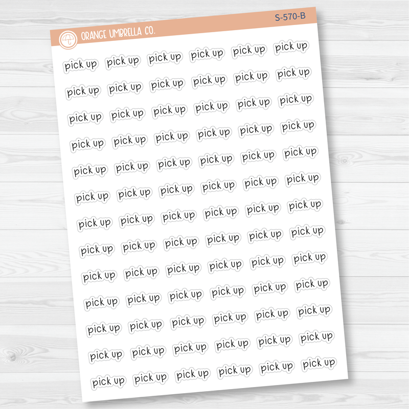 Pick Up Julie's Plans Script Planner Stickers | JF | S-570