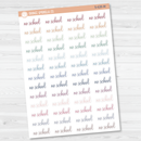 No School Script Planner Stickers | F4  | S-620