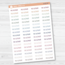 No School Jen Plans Script Planner Stickers | FJP | S-622