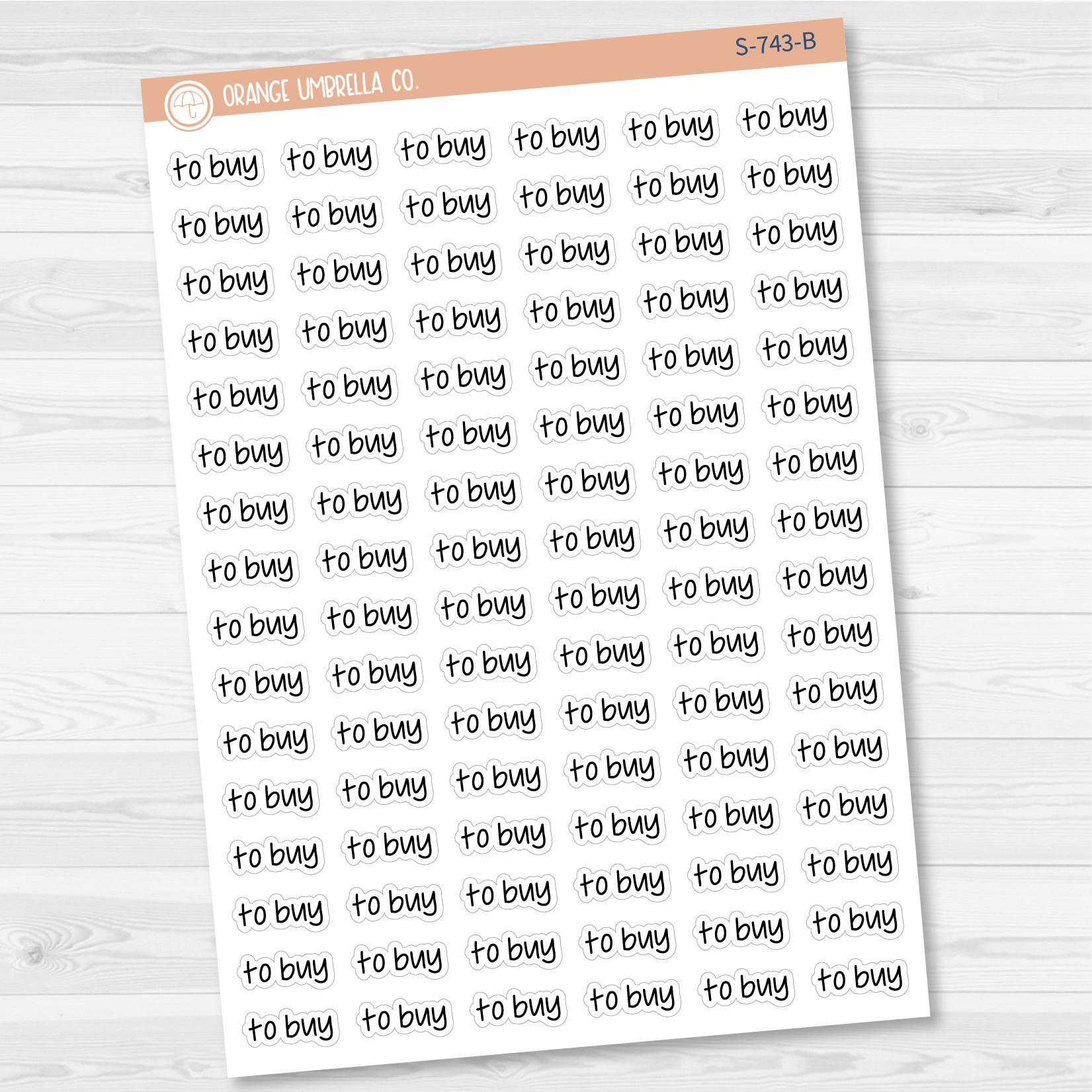 To Buy Jen Plans Script Planner Stickers | FJP | S-743