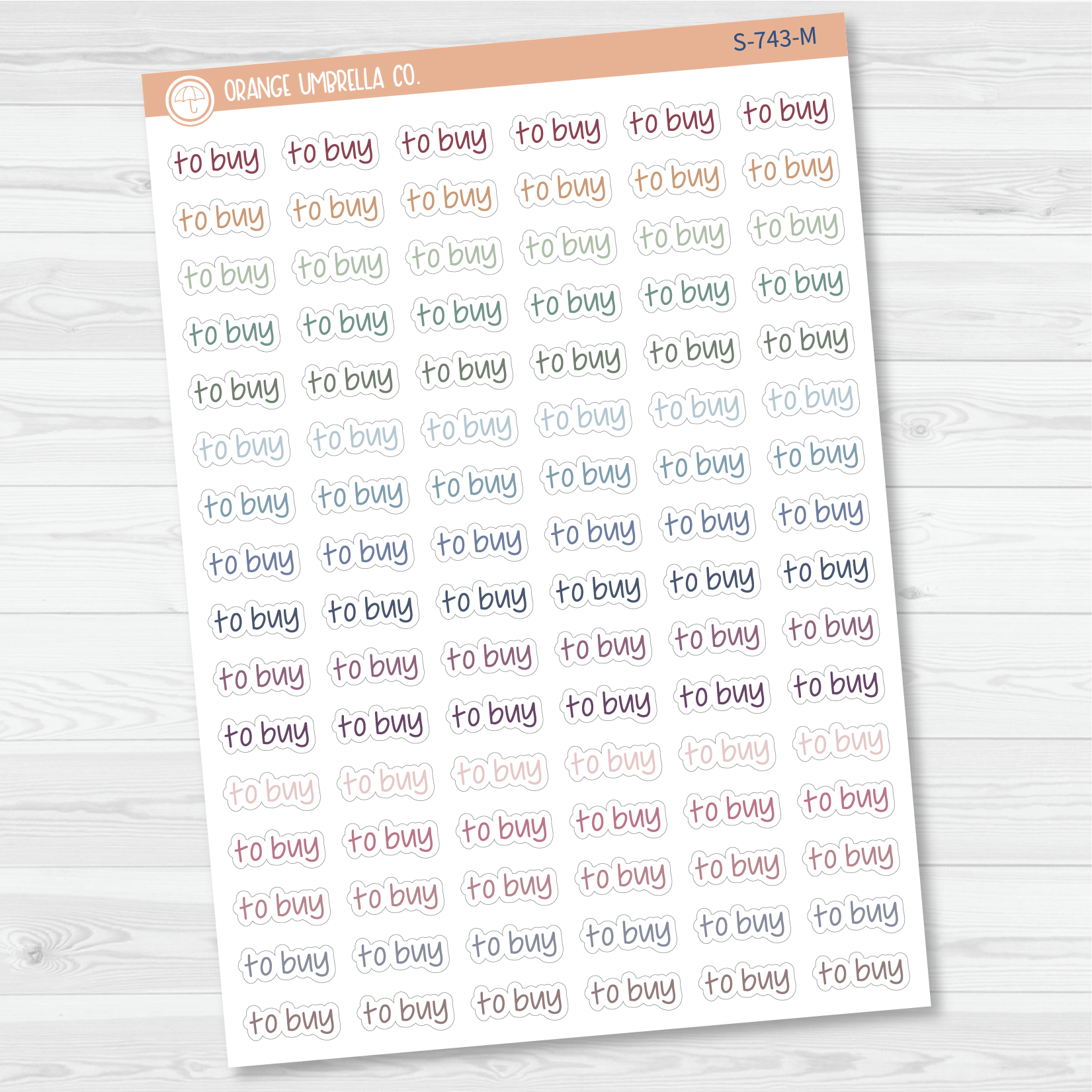 To Buy Jen Plans Script Planner Stickers | FJP | S-743