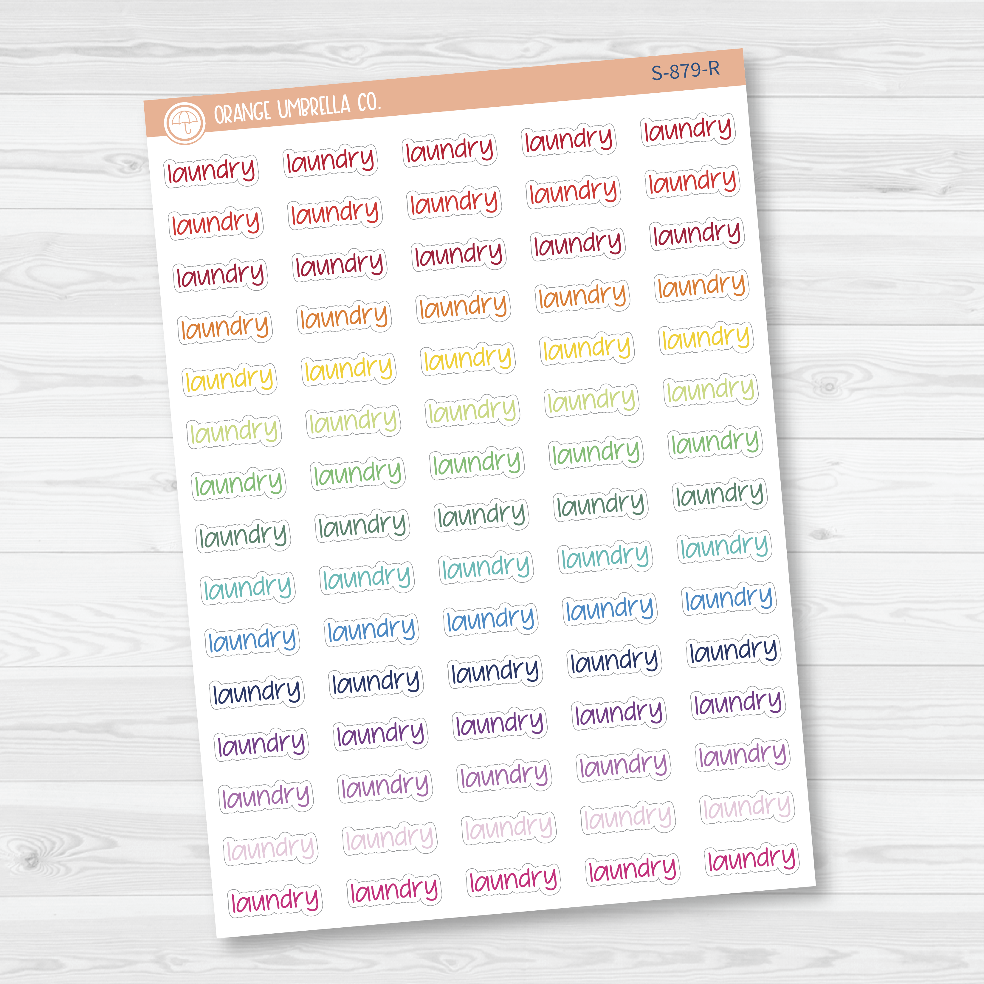 Laundry Jen Plans Script Planner Stickers | FJP | S-879