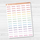 Laundry Jen Plans Script Planner Stickers | FJP  | S-879