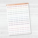 PM Routine Jen Plans Script Planner Stickers | FJP | S-988