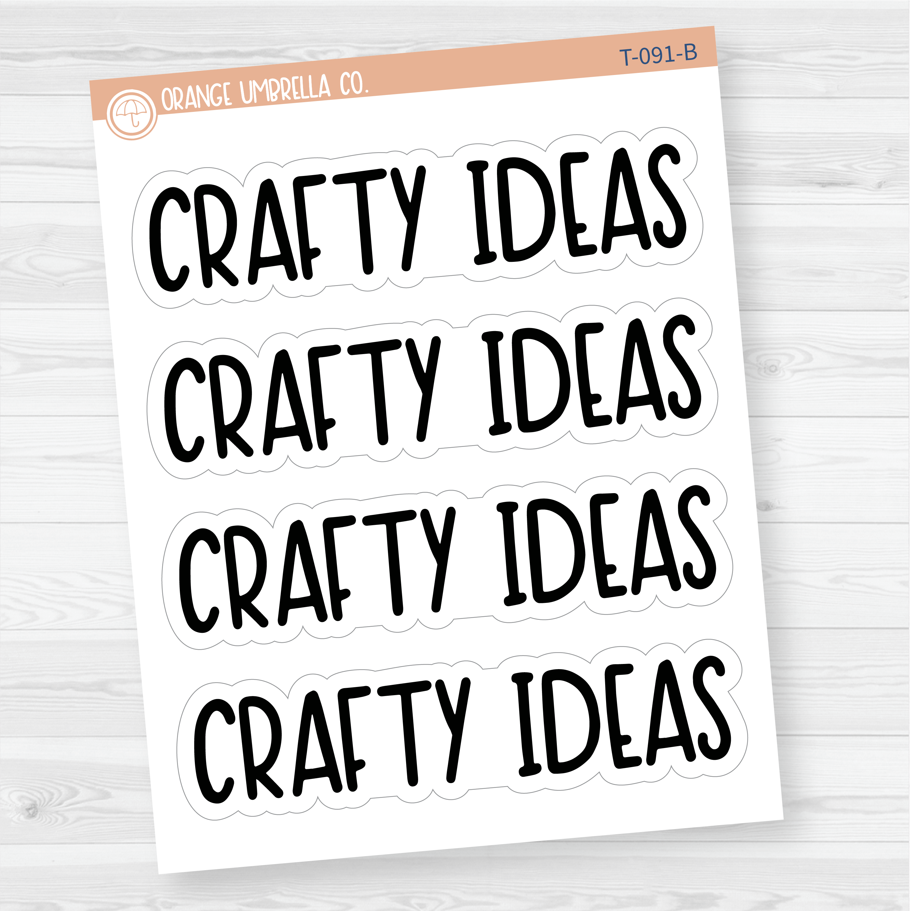 Hobbies Dashboard Header Script Planner Stickers | F8 | T-091-T-095