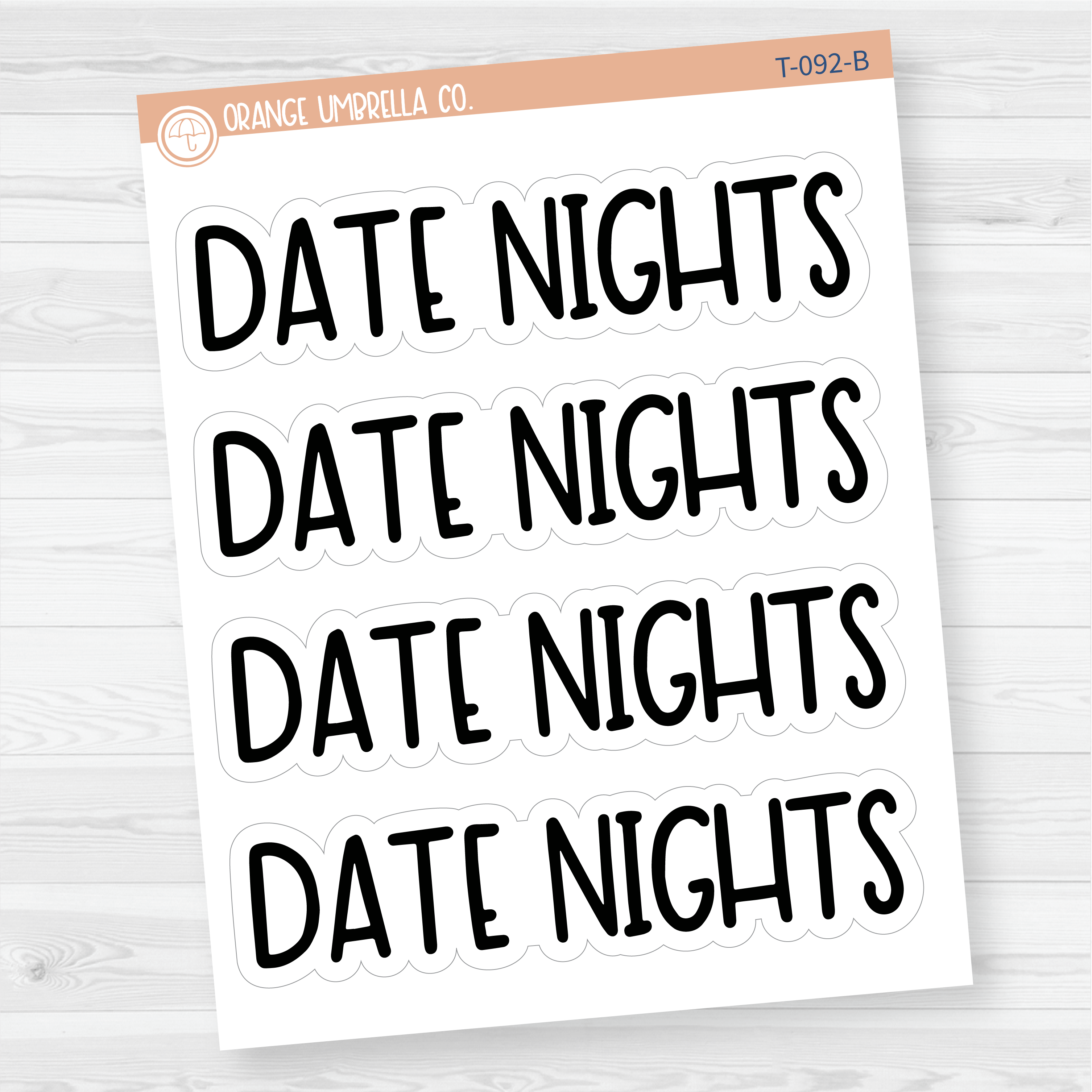 Hobbies Dashboard Header Script Planner Stickers | F8 | T-091-T-095