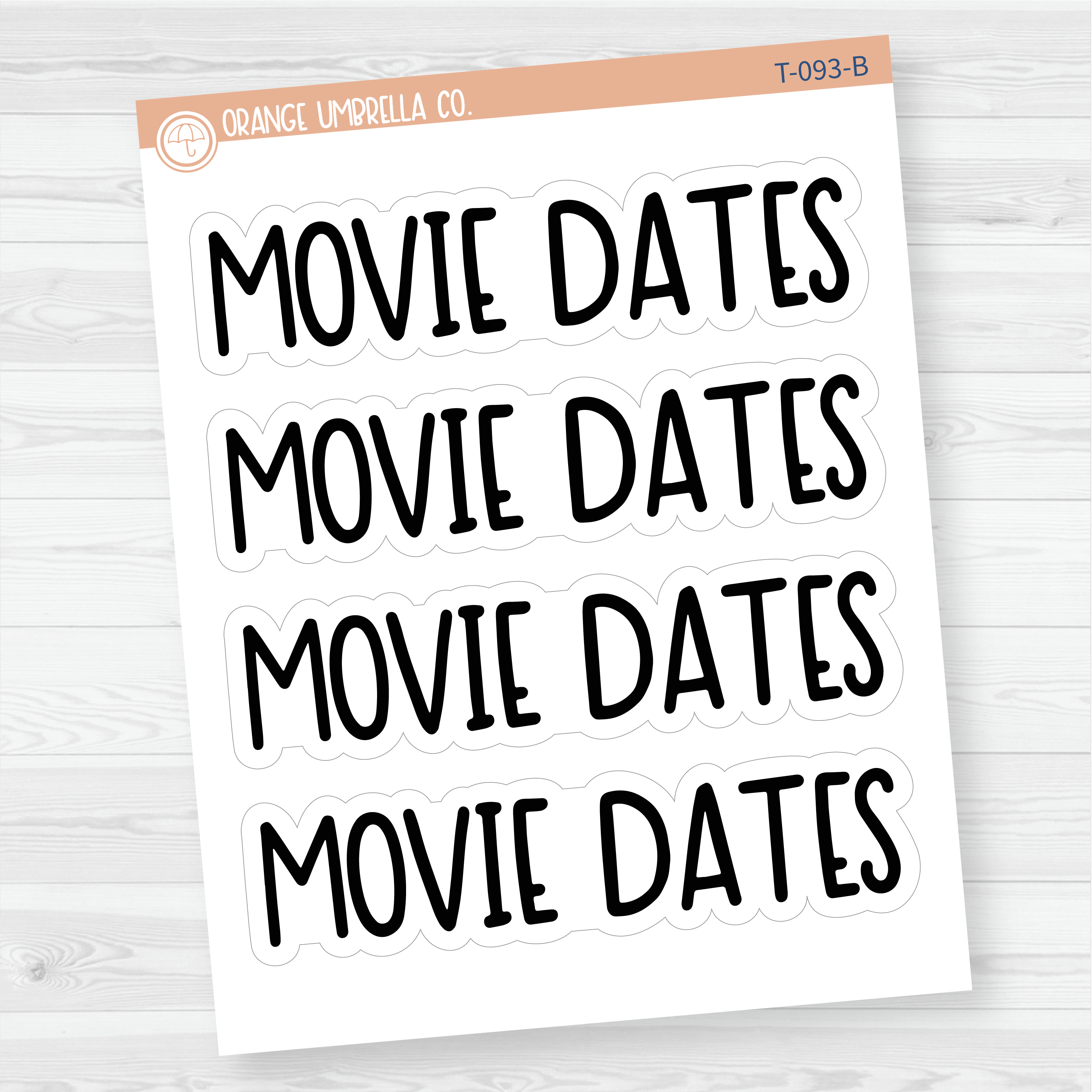 Hobbies Dashboard Header Script Planner Stickers | F8 | T-091-T-095